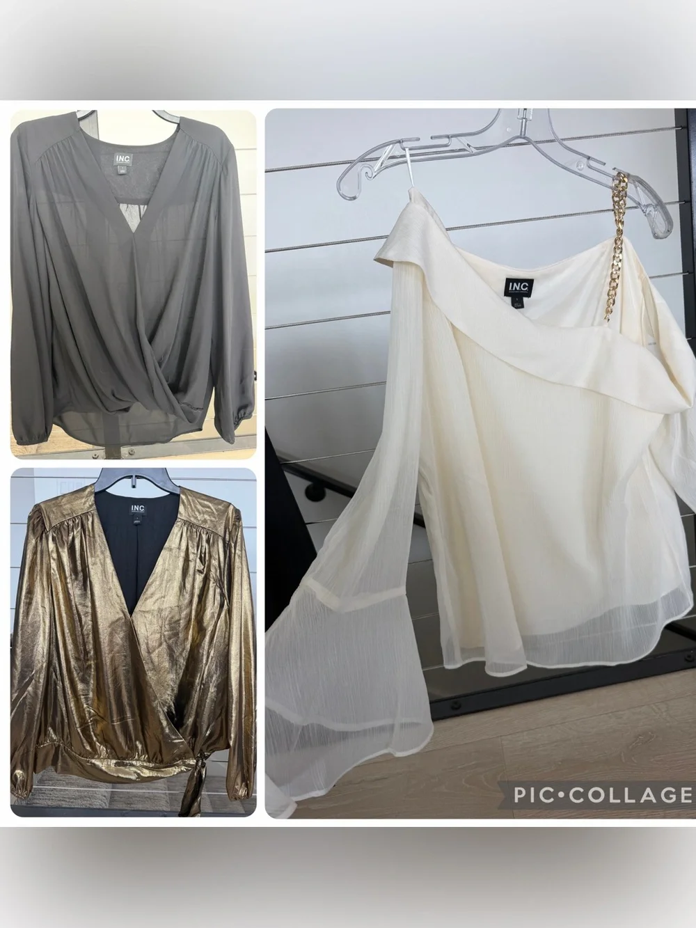3 INC International Concepts bundle. Womens blouse size Large